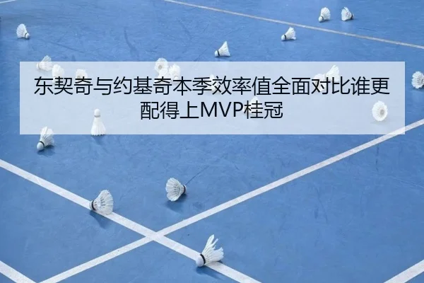 东契奇与约基奇本季效率值全面对比谁更配得上MVP桂冠